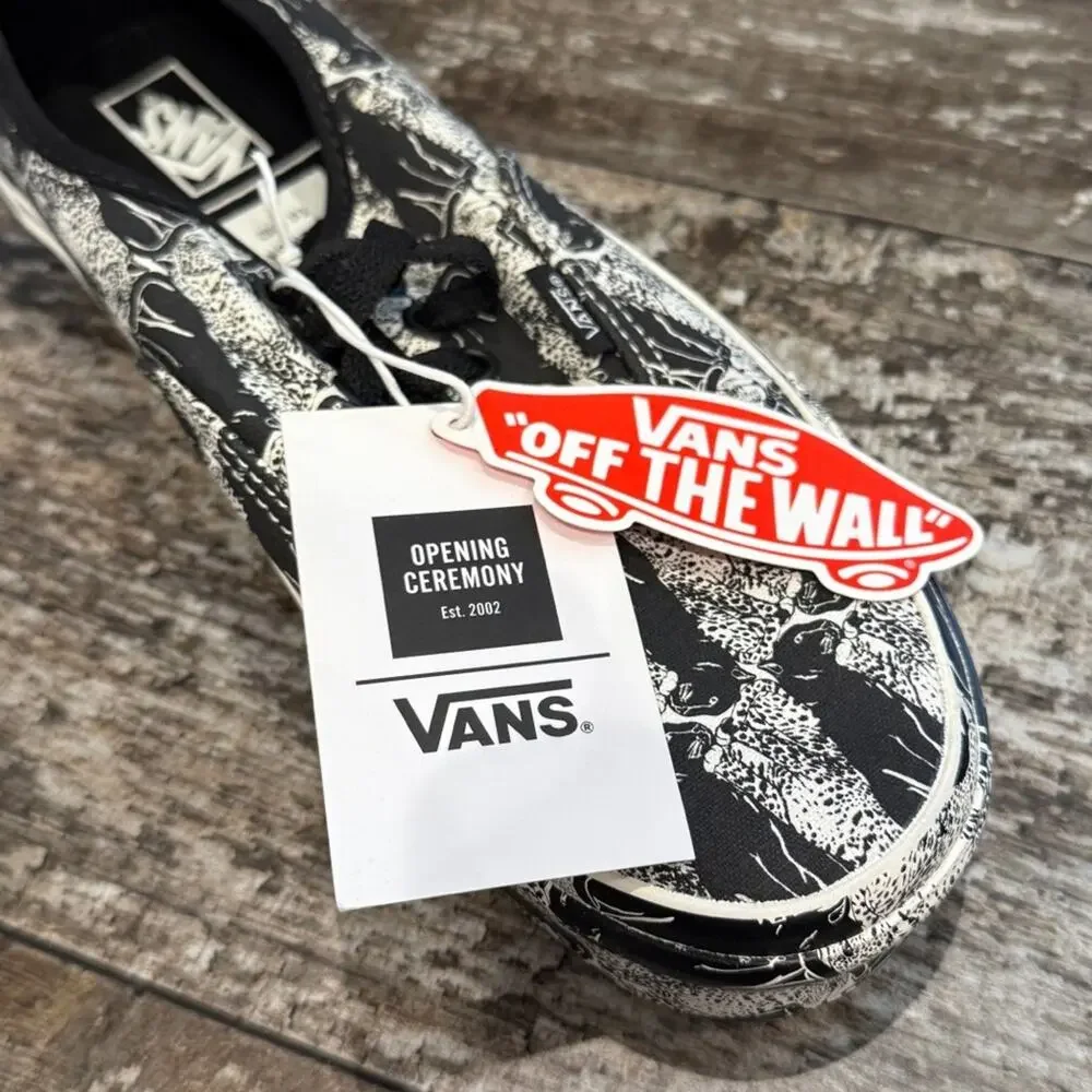 Vans Opening‎ Ceremony x Authentic Leopard Checker Sneakers Womens Size 9 NIB